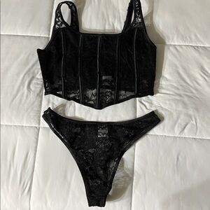 Fashion nova matching lingerie set